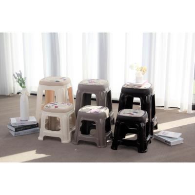 페이퍼팝 플라스틱 쿠션 사각 의자 간이 휴대용 캠핑 낚시 테라스 의자, 다크브라운